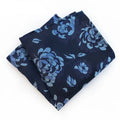 Midnight Blossom Pocket Square