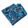 Blue Paisley Pocket Square