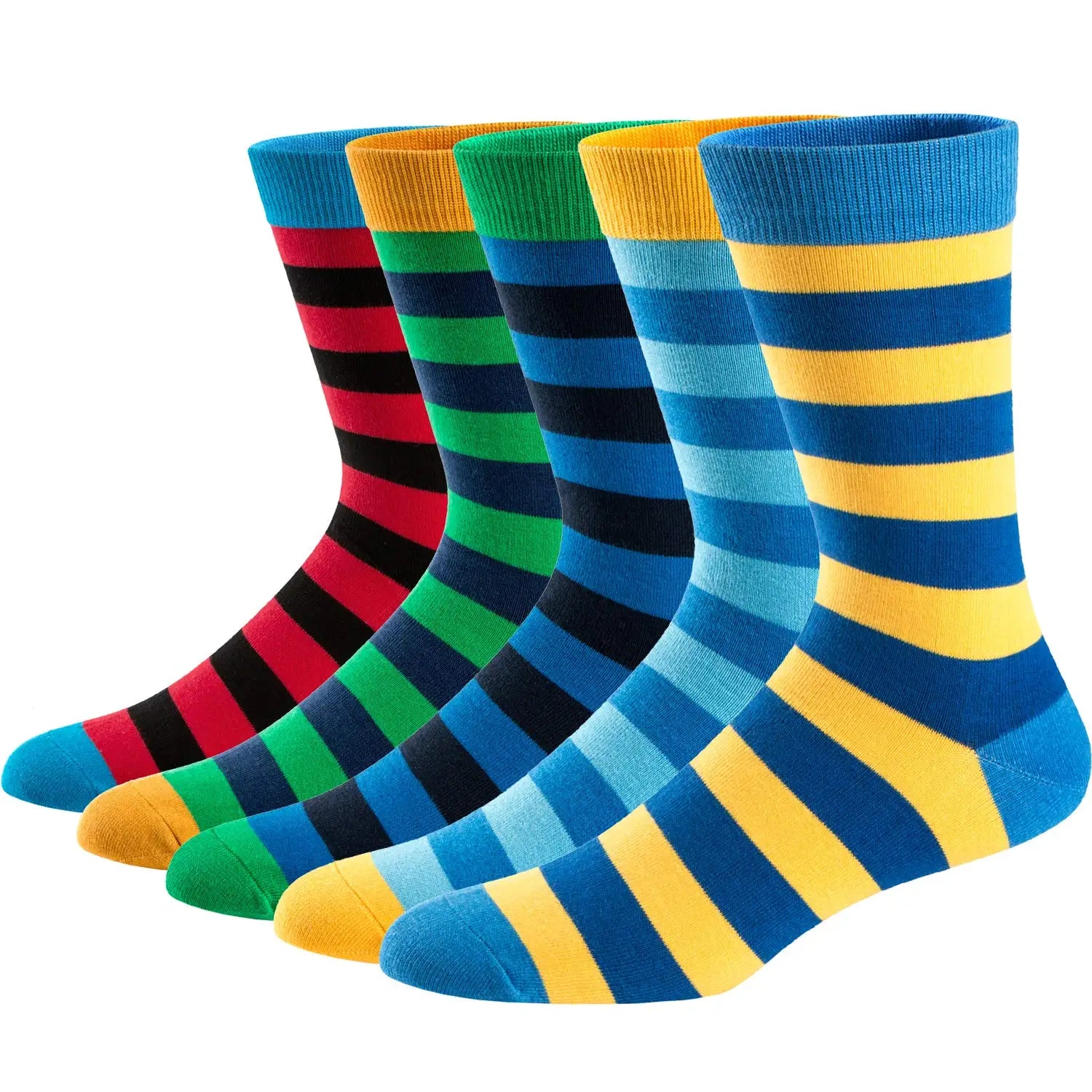 5Pairs Colorful Men Fun Dress Socks – GW_GentlemenWardrobe