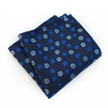 Navy Blue Floral Pocket Square