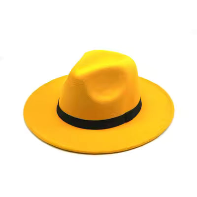 Yellow Fedora Hat