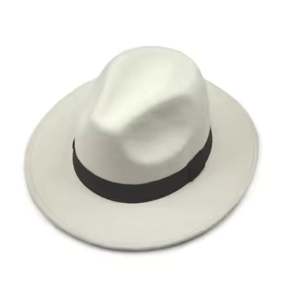 White Fedora Hat