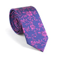Purple & Pink Floral Jacquard Tie