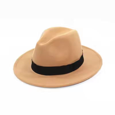 Beige Fedora Hat