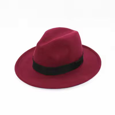 Burgundy Fedora Hat