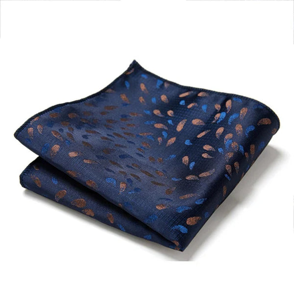 Dark Blue Pedals Pocket Square