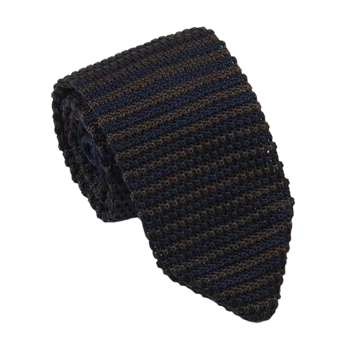 Black & Brown Knitted Tie