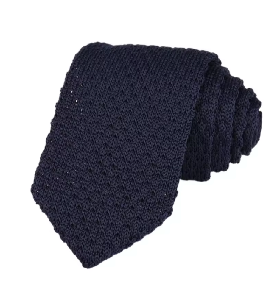 Blue Knitted Tie