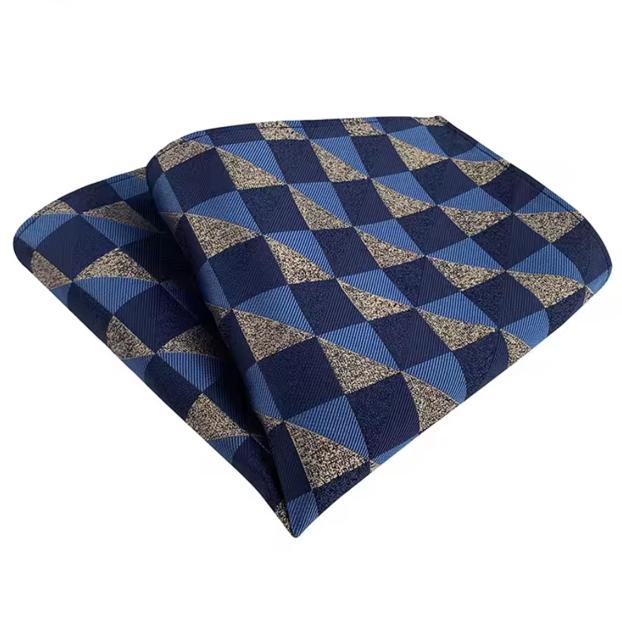 Blue Square Pocket Square