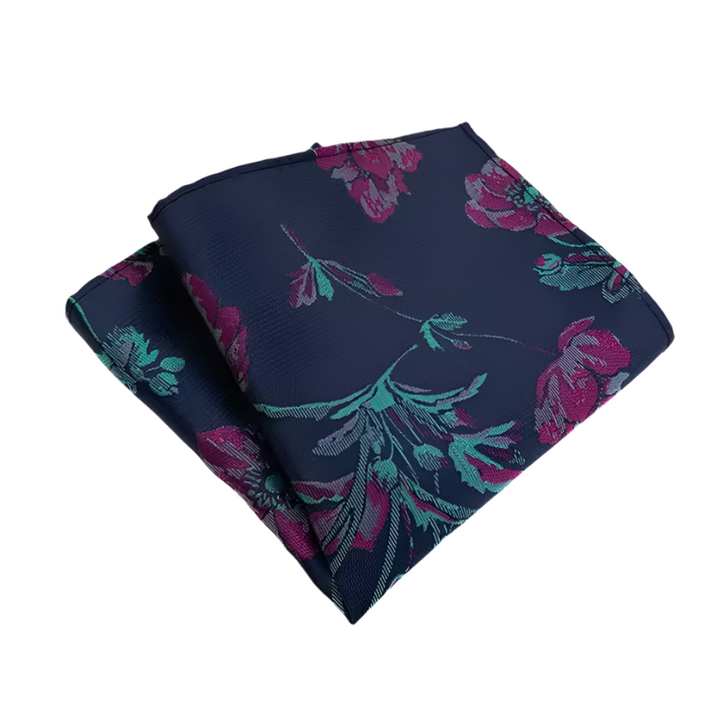 Midnight Sky Petals Pocket Square