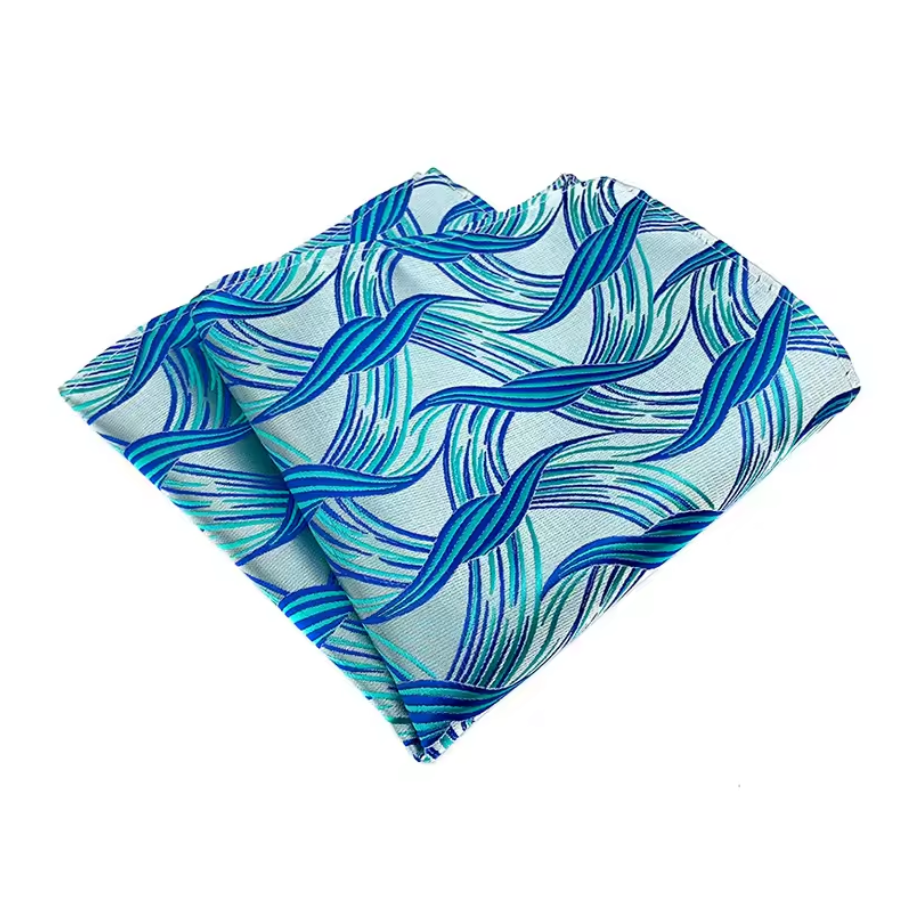 Marine Blue Pocket Square