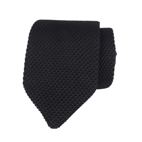 Black Knitted Tie