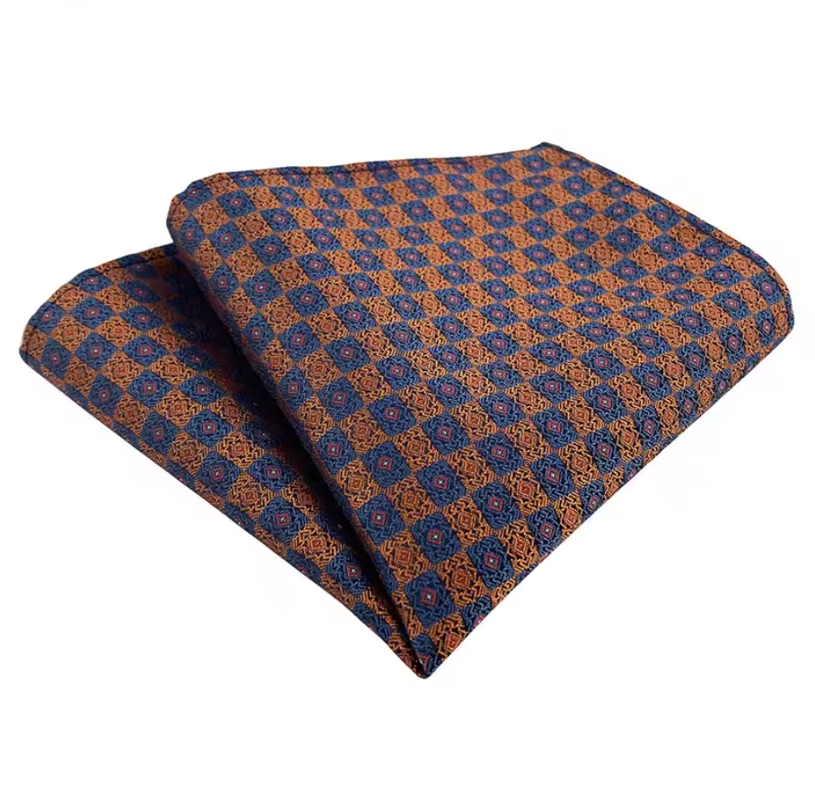 Orange Blaze Pocket Square