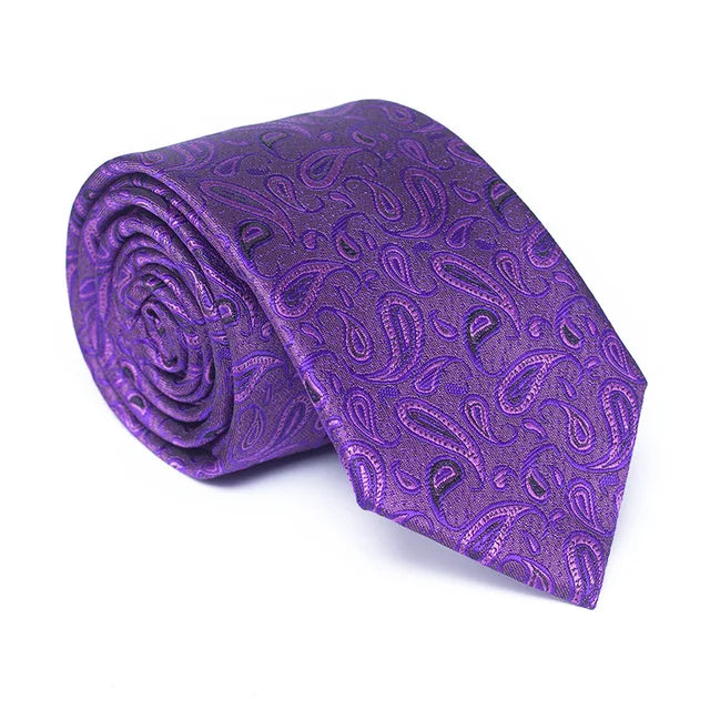 Purple Polyester Tie