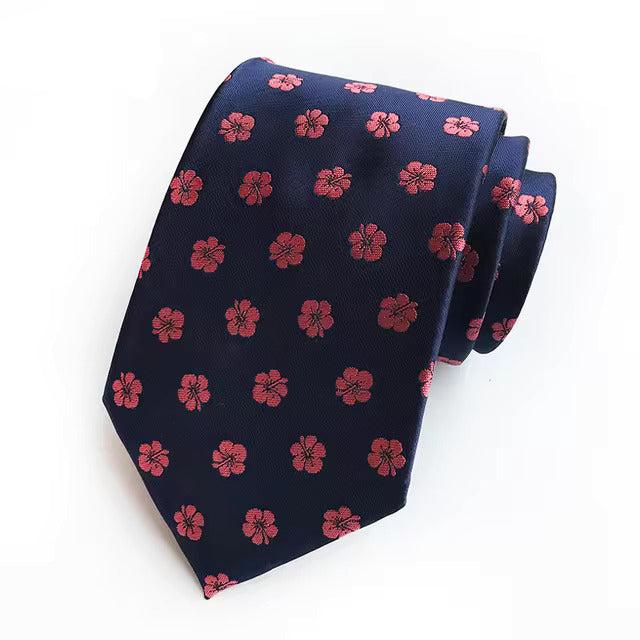 Blue & Pink Floral Tie