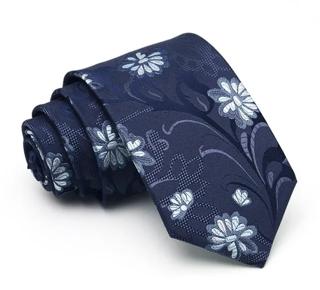 Blue Floral Tie