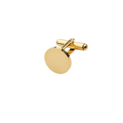Gold Round Cufflinks